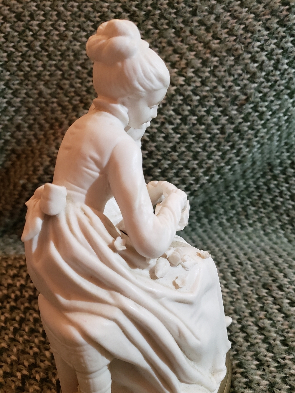 Vintage Goebel Irene Spencer "Hug Me" Bisque Porcelain Mother & Child Lamp Base - Picture 8 of 16